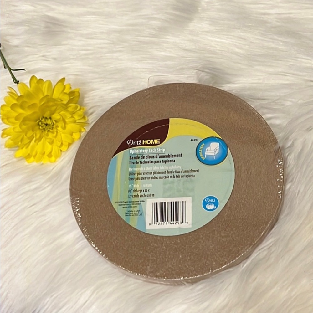 NWT Dritz HOME Upholstery Tack Strip 1/2” Wide x 20 Yards